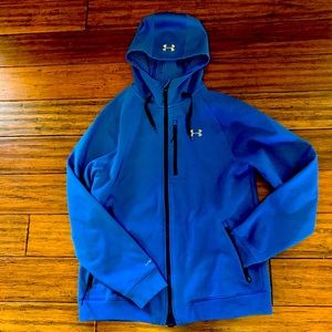Under Armour Cold Gear Jacket size Large Blue